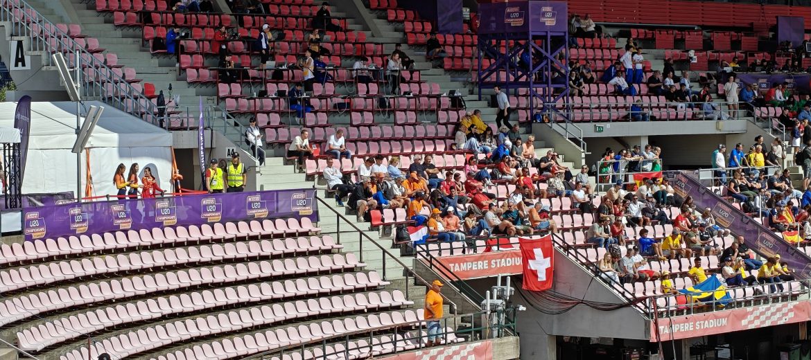 Kuva ratinan stadionin katsomosta