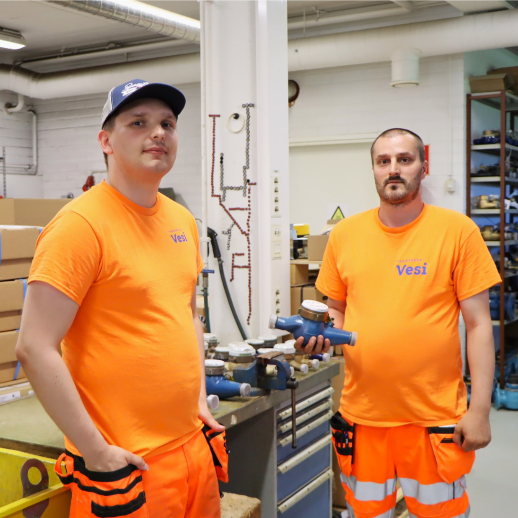 Puolikuva mittaripuolen harjoittelijoista